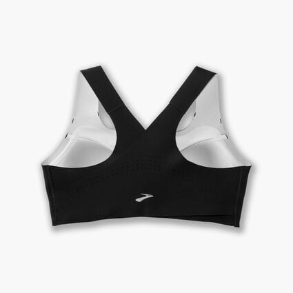 Laydown (back) view of Brooks Dare Zip Run Bra for null