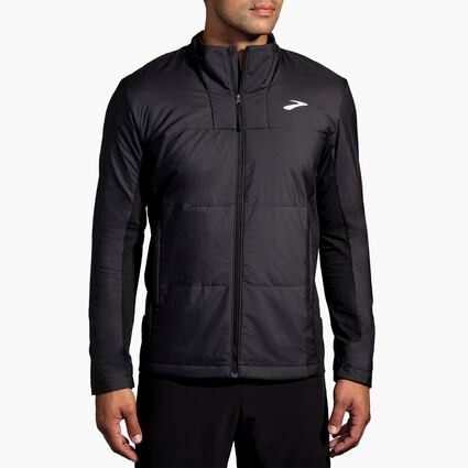 Vista (anteriore) del modello di Brooks Shield Hybrid Jacket 3.0 da uomo