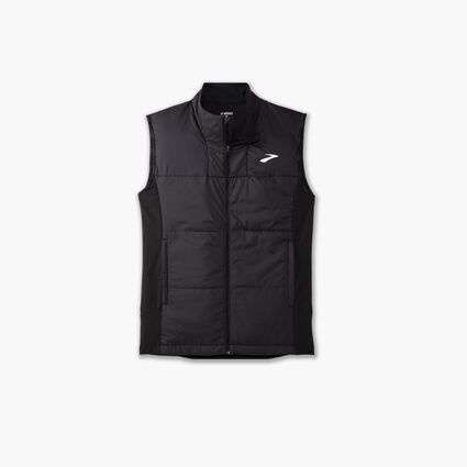 Laydown (front) view of Brooks Shield Hybrid Vest 3.0 for men
