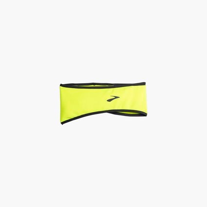 Laydown (front) view of Brooks Notch Thermal Headband for unisex