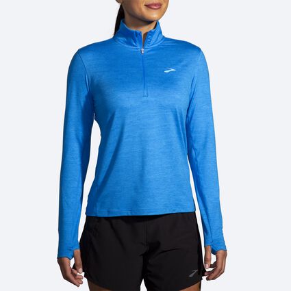 Model (front) view of Brooks Dash 1/2 Zip 2.0 for women