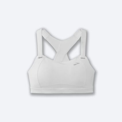 Brooks/Juno Moving Comfort sports bra, Zappos $65, gray