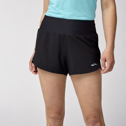 Model (front) view of Brooks Chaser 3" Short 2.0 for women