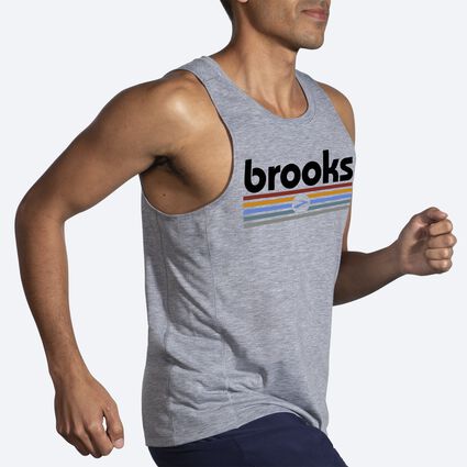 Movement angle (treadmill) view of Brooks Distance Tank 2.0 for men