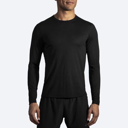 Model (front) view of Brooks Distance Long Sleeve for men