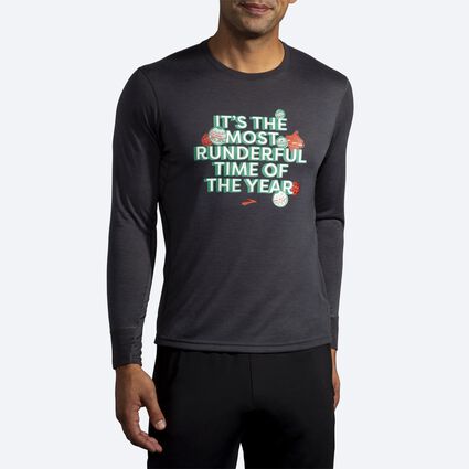 Run Merry Run Distance Graphic Long Sleeve image number 3