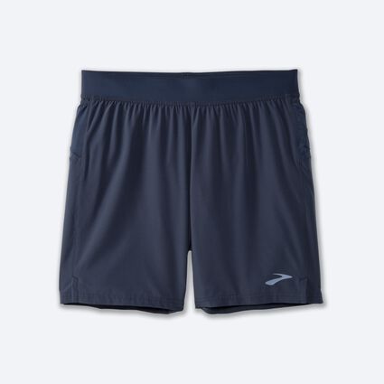 Laydown (front) view of Brooks Sherpa 7" Short for men