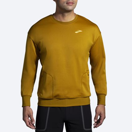 Model (front) view of Brooks Run Within Sweatshirt for men