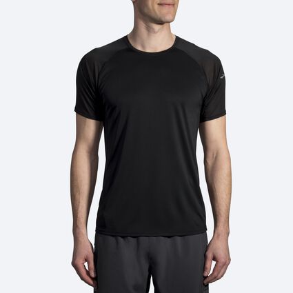 Model (front) view of Brooks Stealth Short Sleeve for men