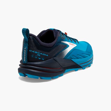 Brooks Cascadia 16 für Herren – Ansicht von Ferse und Kappe