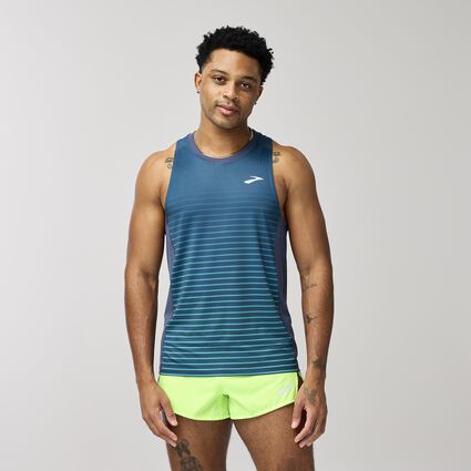 Model (front) view of Brooks Atmosphere Singlet 3.0 for men
