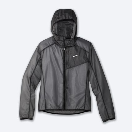 Laydown (front) view of Brooks All Altitude Jacket for women