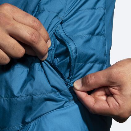Vue du détail 1 de Brooks Shield Hybrid Jacket 2.0 pour hommes