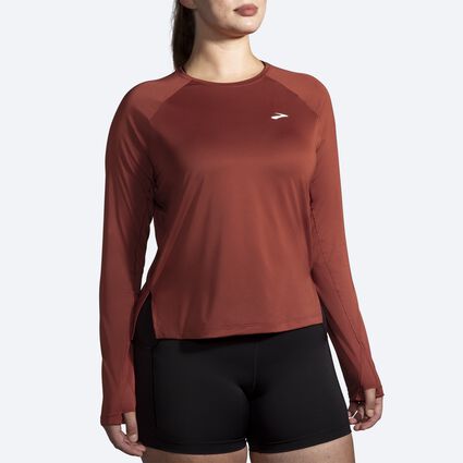 Model (front) view of Brooks Sprint Free Long Sleeve for women