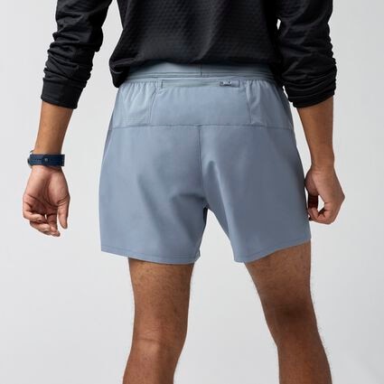 Model (back) view of Brooks Journey 5" Short for men