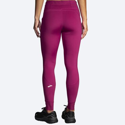 Model (back) view of Brooks Momentum Thermal Tight for women