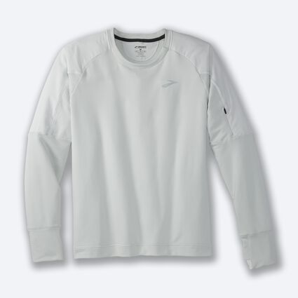 Laydown (front) view of Brooks Notch Thermal Long Sleeve for men