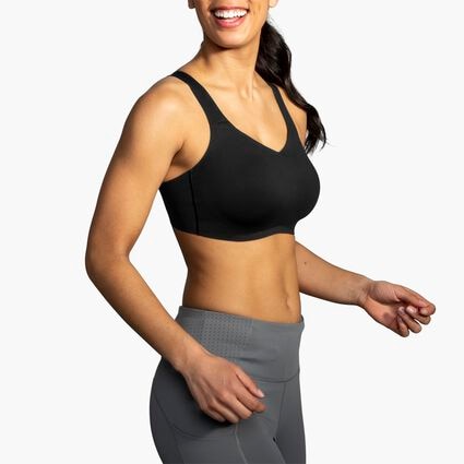 Brooks Underwire Sports Bra für Damen – Model-Ansicht aus einem Winkel (bei Entspannung)