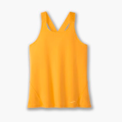 Laydown (front) view of Brooks Pick-Up Tank for women