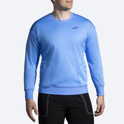 Model (front) view of Brooks Run Within Sweatshirt for men