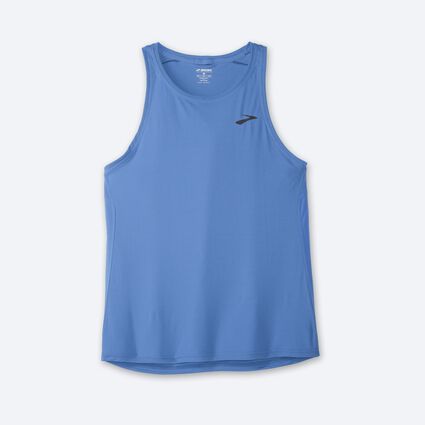 Laydown (front) view of Brooks Atmosphere Singlet for men