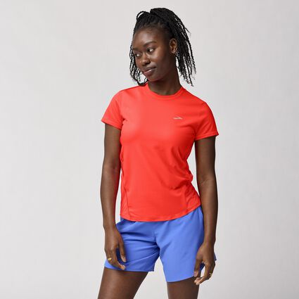 Model (front) view of Brooks Sprint Free Short Sleeve 3.0 for women