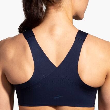 Model (back) view of Brooks Dare Crossback Run Bra for null