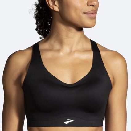 Model (front) view of Brooks Strappy 2.0 Sports Bra for women