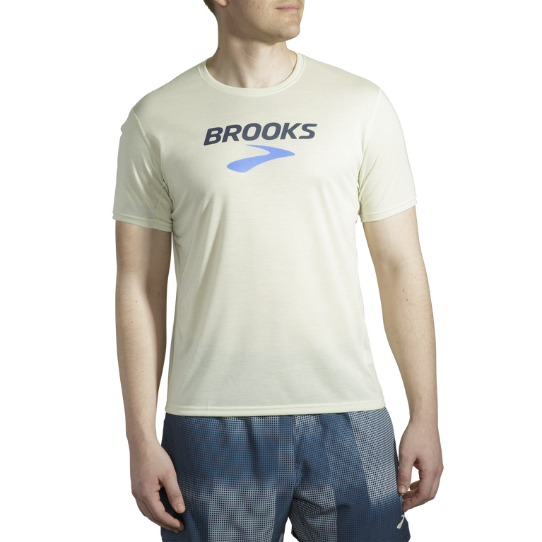 Men's Distance Short Sleeve Graphic Running Shirt | Brooks Running