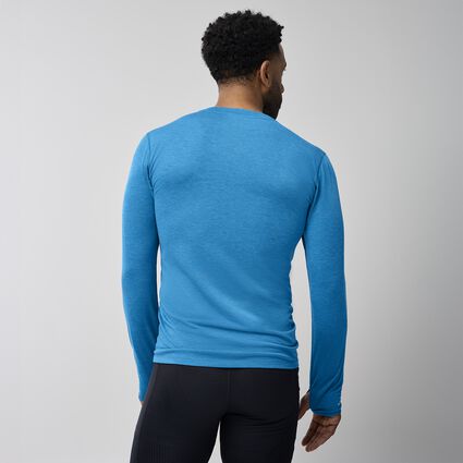 Model (back) view of Brooks High Point Long Sleeve for men