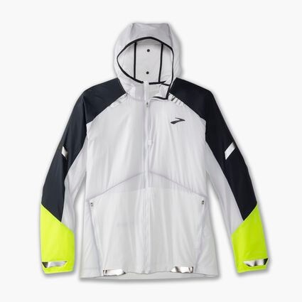 Laydown (front) view of Brooks Run Visible Convertible Jacket for men