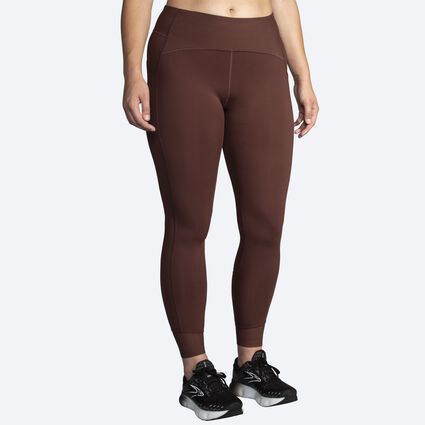 Model (front) view of Brooks Momentum Thermal Tight for women