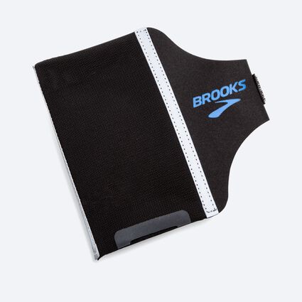 Laydown (front) view of Brooks Running Armband for unisex