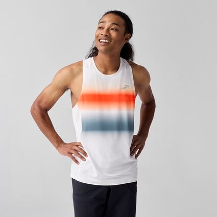 Model (front) view of Brooks Atmosphere Singlet 3.0 for men