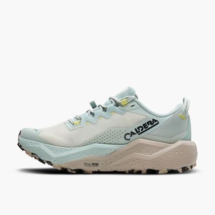 Side (left) view of Brooks Caldera 8 for women