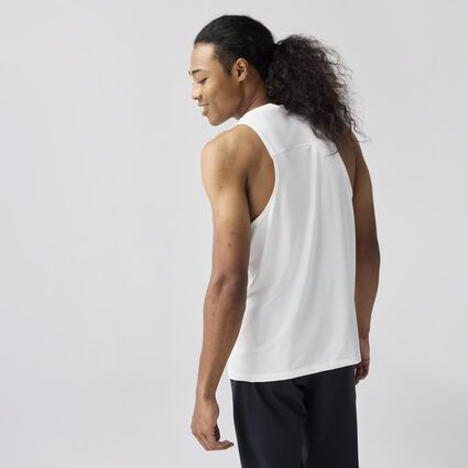 Model (back) view of Brooks Atmosphere Singlet 3.0 for men