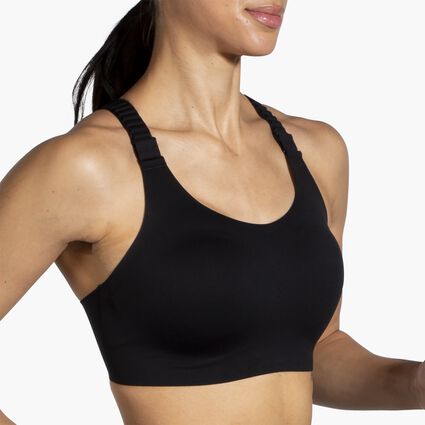 Movement angle (treadmill) view of Brooks Racerback 2.0 Sports Bra for women
