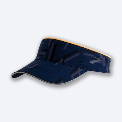 Laydown (front) view of Brooks Sherpa Visor for unisex