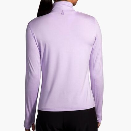 Model (back) view of Brooks Dash 1/2 Zip 2.0 for women