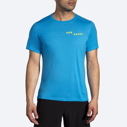 Model (front) view of Brooks Distance Short Sleeve 3.0 for men