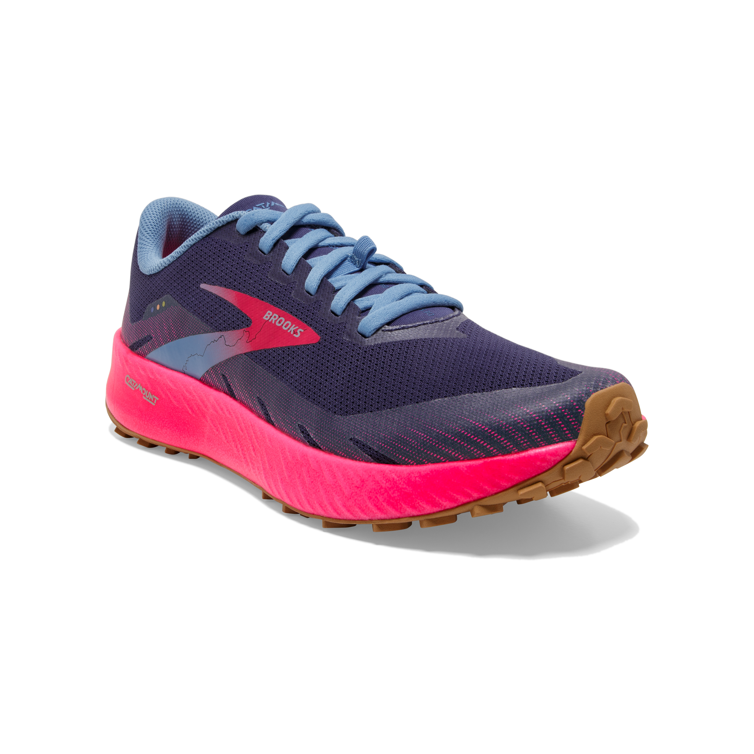 Zapatillas Trail Running Brooks Cascadia 16 Verde Rosa Mujer