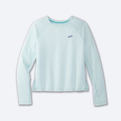 Laydown (front) view of Brooks Sprint Free Long Sleeve for women