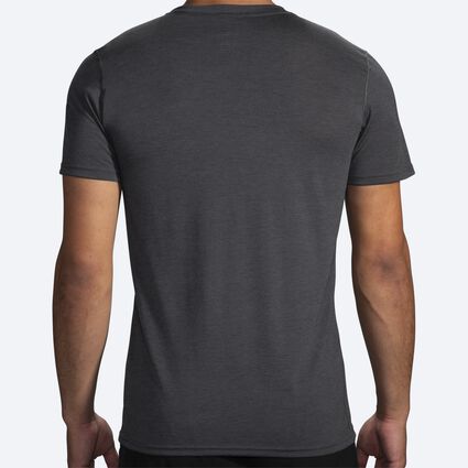 Model (back) view of Brooks Distance Graphic Tee for men