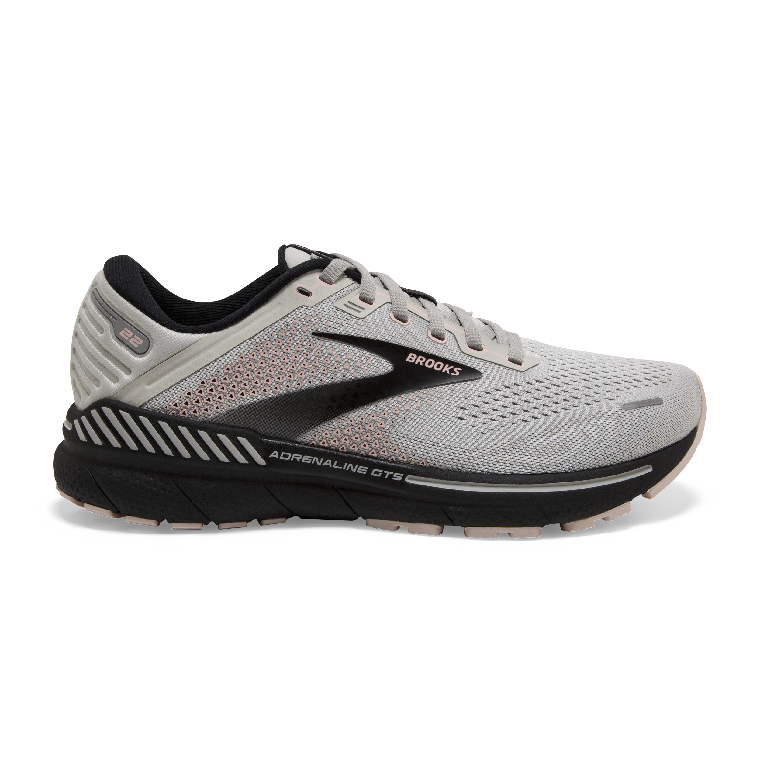 Brooks Womens Adrenaline GTS 19 Running Shoes Trainers Sneakers Grey 