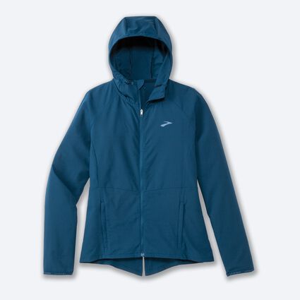 Laydown (front) view of Brooks Canopy Jacket for women