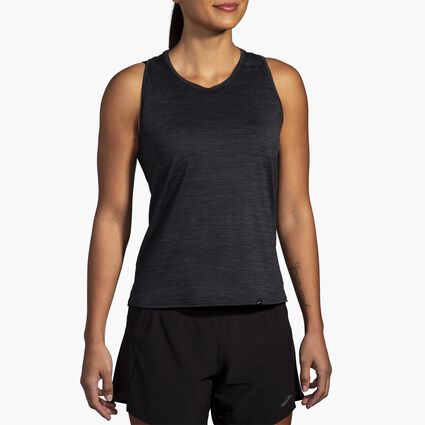 Model (front) view of Brooks Luxe Tank for women
