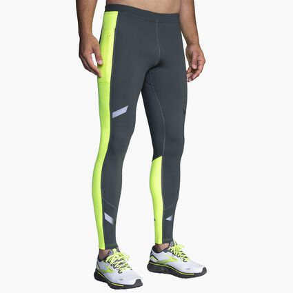 Model (front) view of Brooks Run Visible Thermal Tight for men