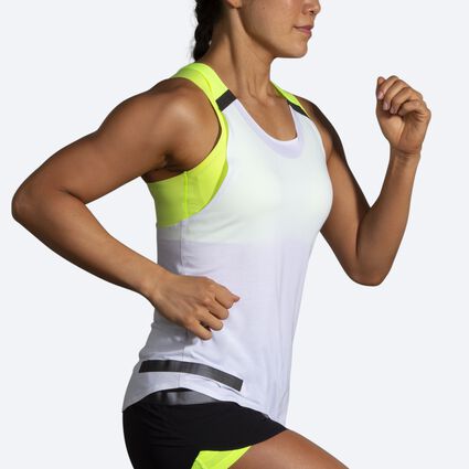 Movement angle (treadmill) view of Brooks Carbonite Tank for women