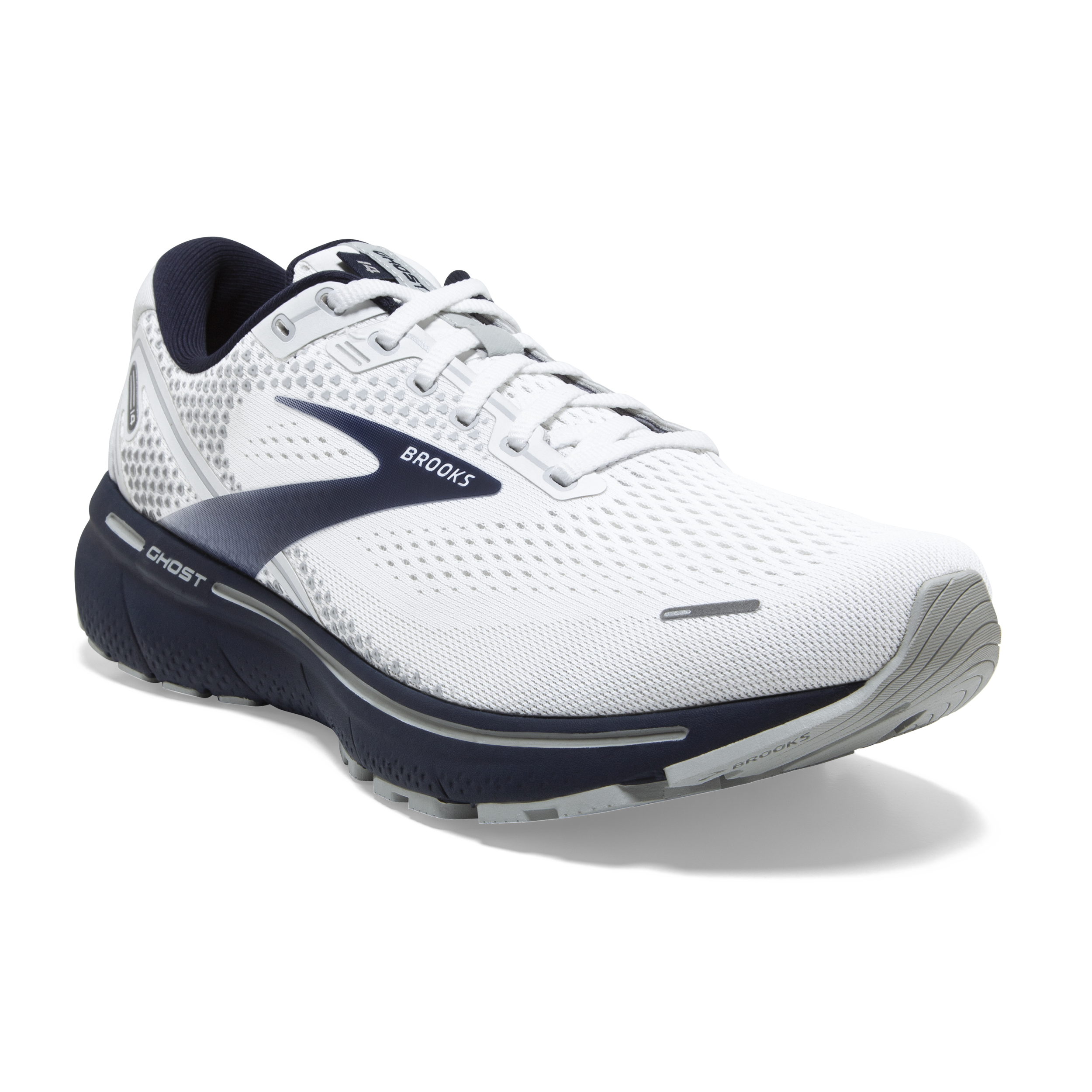 Navy/Stellar/White Brooks Ghost 14 Running Shoes/Running Man + Free DHL 
