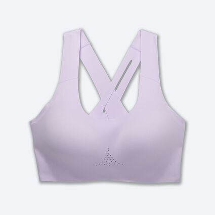 Laydown (front) view of Brooks Crossback 2.0 Sports Bra for women